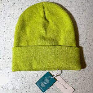 NWT ANTHROPOLOGIE By Anthropologie Fine Gauge Beanie - LIME